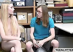 Cop bangs teen thief in front of her bf