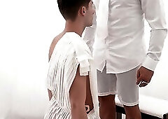 Tyle Saint open wide Dex Devall legs so he can fuck hard