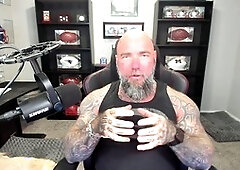 Muscle stepdad, hairy muscle hunk, muscle beard