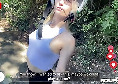 PickupClub - Golden-haired Doxy Lilly Blossom Goes on a Wild Bike Ride of her Life!