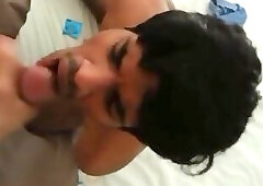 cute indian boy sucks dick like a pro