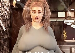 Steamy adult visual novel featuring a curvy brunette with big boobs and a hot blonde