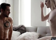 Slim ts beauty Ella Hollywood savors Dante Colles bigcock up her ass