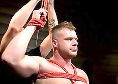 Brian Bonds Dominated By Sebastian And Chance In Hardcore Bondage Tickling And Big Dick