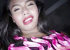 Young ladyboy Rose gets raw ass-fucked