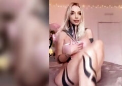 Halloween Underware try-on and Striptease on OF and MV