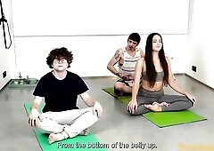 CuckoldXXX - Supple Bitch Vixi Rafi cheats on her cuckold boyfriend with yoga trainer Falco White