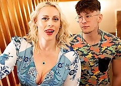 MatureClub - Blond mother I'd like to fuck Brittany Bardot Catches Neighbor with Her Hawt Apple Pie!