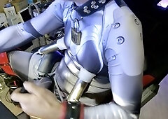 High heels and bulging cocks in bondage and discipline with Titten-Sau