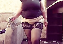 White-skin, chubby, amateur