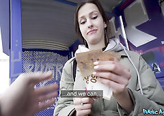 Fake Stationmaster Scores Real Amateur Tittes & Muff