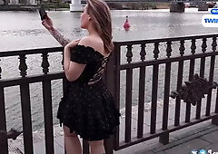 I Met My Fan on the Street. He Lick My Wet Pussy and Сum on My Face