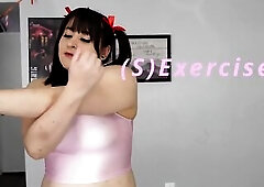A breasty Latin chick gives a decision to have her workout at home, but was needing some aid, her roommate comes in and helps her out any way that bab