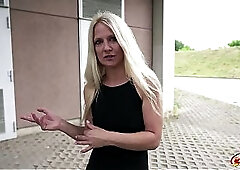 GERMAN SCOUT - Slim Fit Older Caroline De Jaie at no fucking-rubber Casting Screw