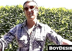 Twink's wild anal and oral threeway pick-up adventure