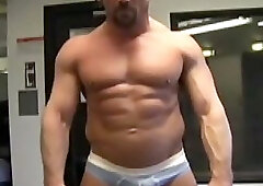 Hot Older Bodybuilder In The Locker Room