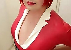 Sissy Latex Nurse Corset