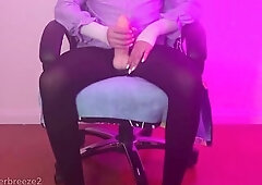 Lascivious trans beauty sprawls out on the couch, thong-on sex tool secured constricted. This babe grasps it and strokes with lengthy, deliberate acti