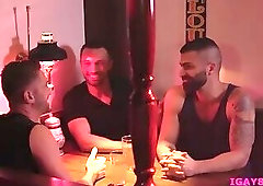 Hunk latin guys Hunter Smith and Nic Sahara banging asses