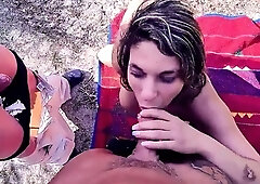 Real Amateur Nudist Beach Sex with Turkish Mature and two