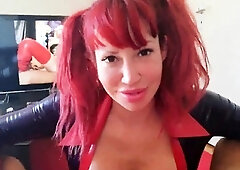 Bianca Beauchamp - Latex Redhead Blowjob
