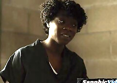 Lesbo inmate pussylicks her dyke doctor in prison hospital during this very sapphic and erotic session