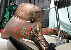 Fuck Machine Dildo Pounds Elf’s Ass Until Moaning Prostate Orgasm