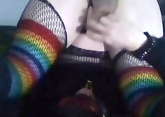 transgender princess fat nutsack nely massive arse she-male self facial cumshot