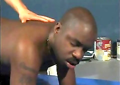 White dude fucks black gay ass hole