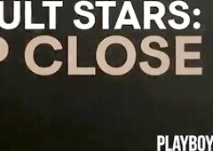 Small blond teen exposes her bubble ass and tiny bazookas for Playboy