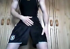 Adidas Swimsuit Black & Football Jersey + Cum Shot