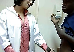 Nymphomaniac female Beauty MILF Doctor cant resist to touch and fuck the Big Black Monster Cock of her patient - Scout69.com is the largest German-spe