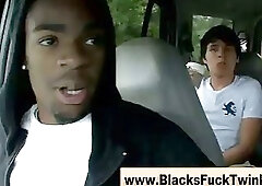Random ebony gays go looking for twinks