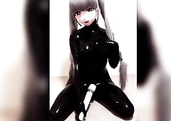 Latex kigurumi Climax solo