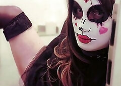 I jerked off in the lavatory and filmed myself. I was just so slutty, I couldn't take it anymore... I truly cummed with my large rod.