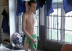 Bareback in the locker room - Staxus Productions