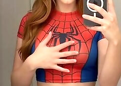 Vex Flora Teasing In Her Spiderman Suit