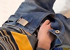 European uncircumcised twink jerking