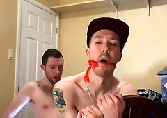 Lad Spunks Handsfree Drilled Without a condom By Stepbro
