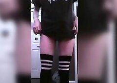 transsexual shows herself off