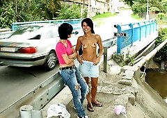 Lucy Bell and Nikita I are enjoying fucking outdoors