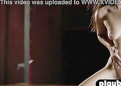 Post workout sexy showering with curvy women so large booty women enjoyed it