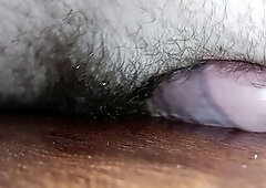 Granddad Rubs Spit On His Large Plump Monster Schlong As This chab Humps The Floor