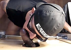 Milking Chocolate Prick At The Gloryhole