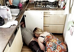 The Plumber Likewise Performs Maintenance on the Hawt Blond Wife Whilst Her Spouse Is at Work