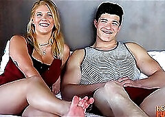 Italian Hunk With HUGE COCK fucks 18yo Big Natural Blonde Titties