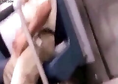 Exhib, suck and wank. Compilation , in metro.