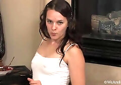 Jackie Paige masturbates on her shag carpet - WeAreHairy