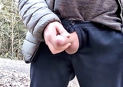 Close up, amateur outdoors, uncut close up