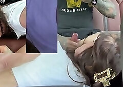 Sissy CD Gets Picked Up and Gives Public Car Blowjob With Big Facial Cumshot